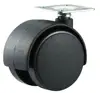 Small Twin Caster 40mm Plastic nylon top plate chair wheels