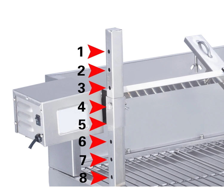 Spit Rotisserie Stainless Steel Auto Rotating Lamb Bbq Grills Automatic Roasting Kebab Skewers
