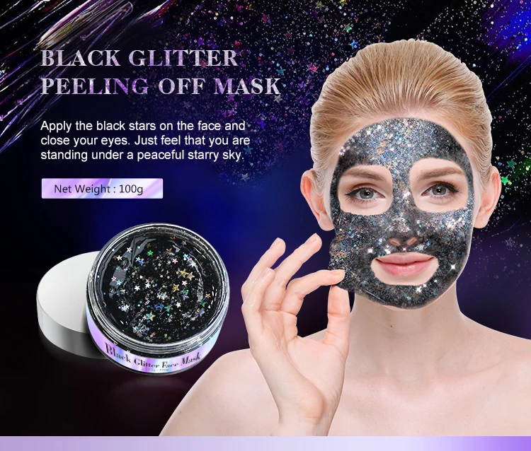 Oem Deep Cleansing Firming Glitter Mask Sparkle Peel Off Glam Face Mask Buy Glitter Mask