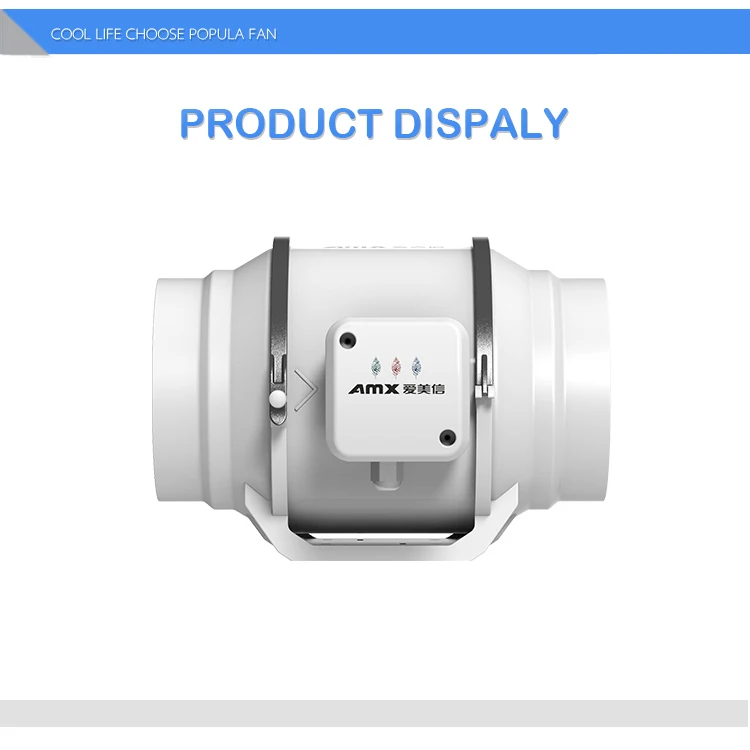 Mixed Flow Duct Fan, Plastic, 110-127V 60Hz, Full ABS Plastic - detail 4