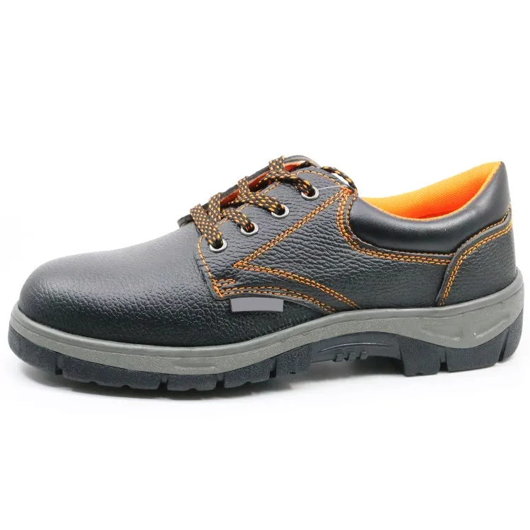 black rubber sole work shoes
