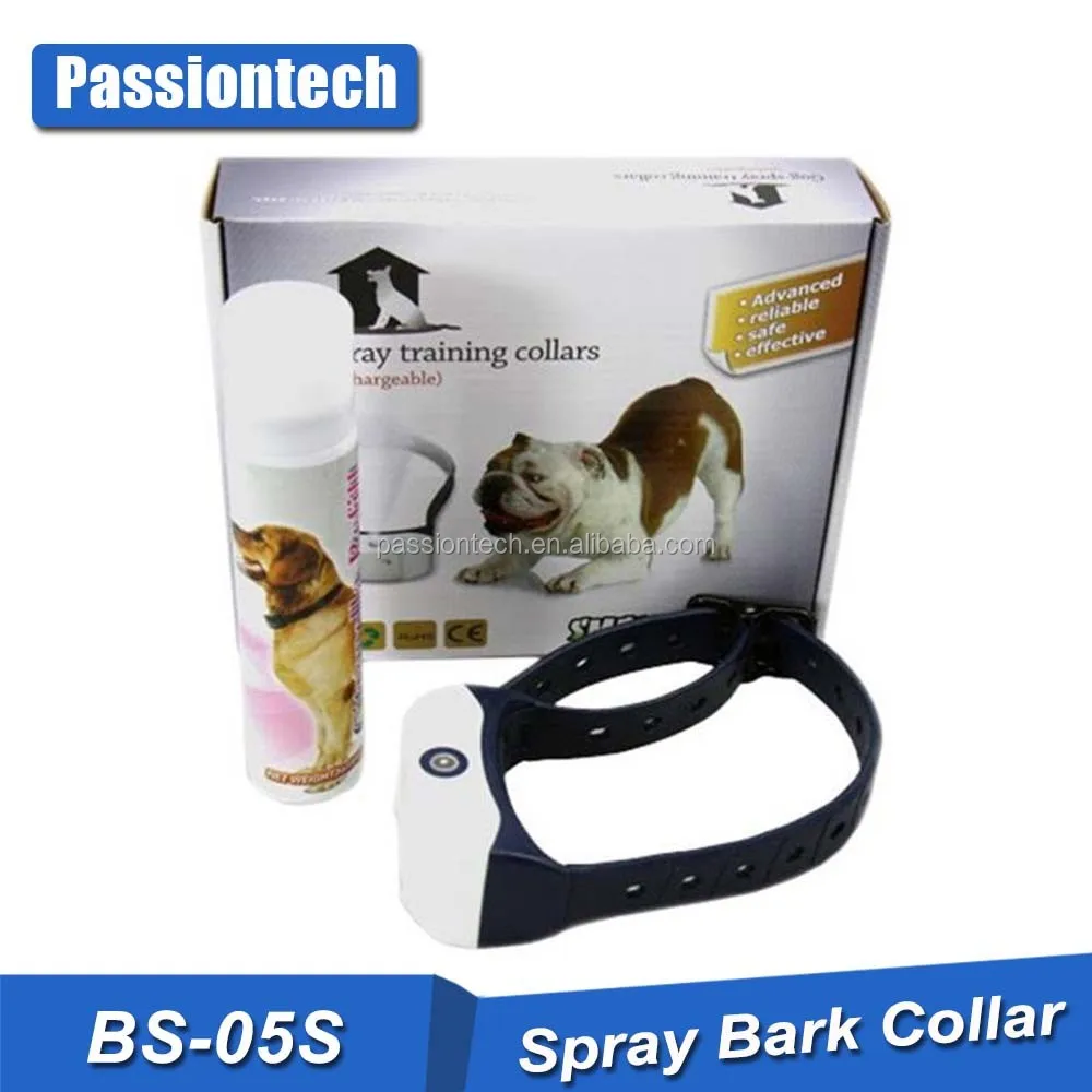 Passiontech BS-05S Anti-Bark pain free and no shock Spray pet dog training Collar with the smell of citronella or Lemon