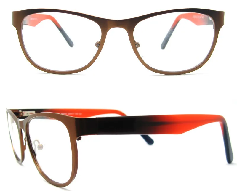2018 Trend Cool Target Metal Stainless Steel Painting Eyeglasses Frame