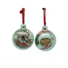 PVC Photo Christmas baubles and decoration on the tree Christmas gift toy plastic ball for kids