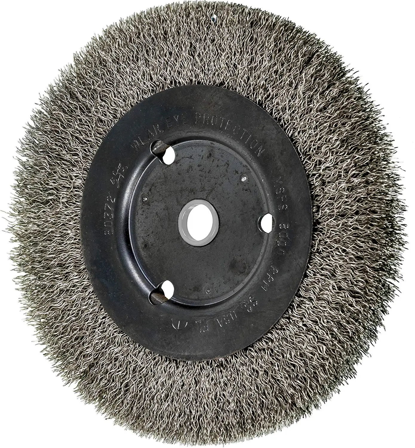?2? Diameter Steel Wire Straight Wheel 1//2? Arbor Hole Pack of 5