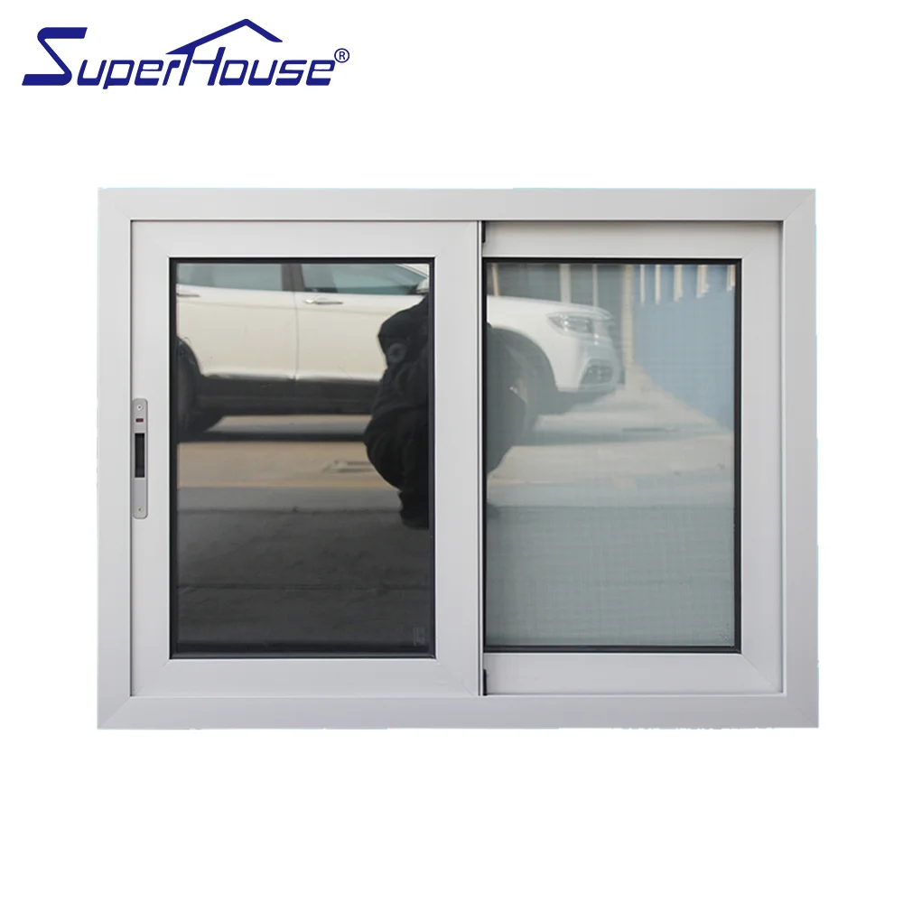 China factory double glass horizontal aluminium windows sliding window
