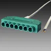 12V Power driver Mini AMP 6 way wire led power distribution port with 5521dc jack power connectors for led kitchen shelf light