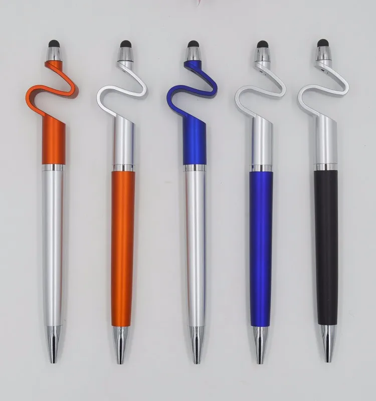 Superseptember Fancy Logo Print Plastic Stylus Pen Phone Holder