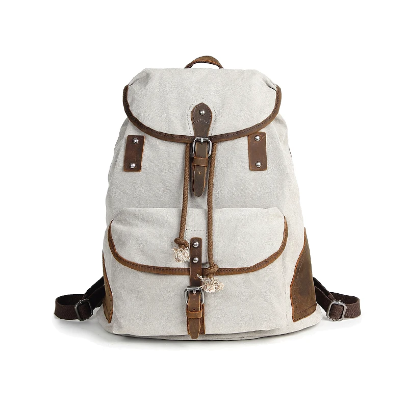 white leather backpacks