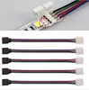 Solderless 4PIN male or female /5050RGB/10MM, 4PIN male or female/5050RGB/12MM strip connector