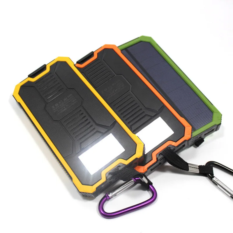 Portable solar phone charger new products solar power bank 12000mah power bank with LED Lamp - ANKUX.COM