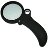 High power 2.5x 25x 55x handheld magnifier glass with LED light for reading or jewelry definition