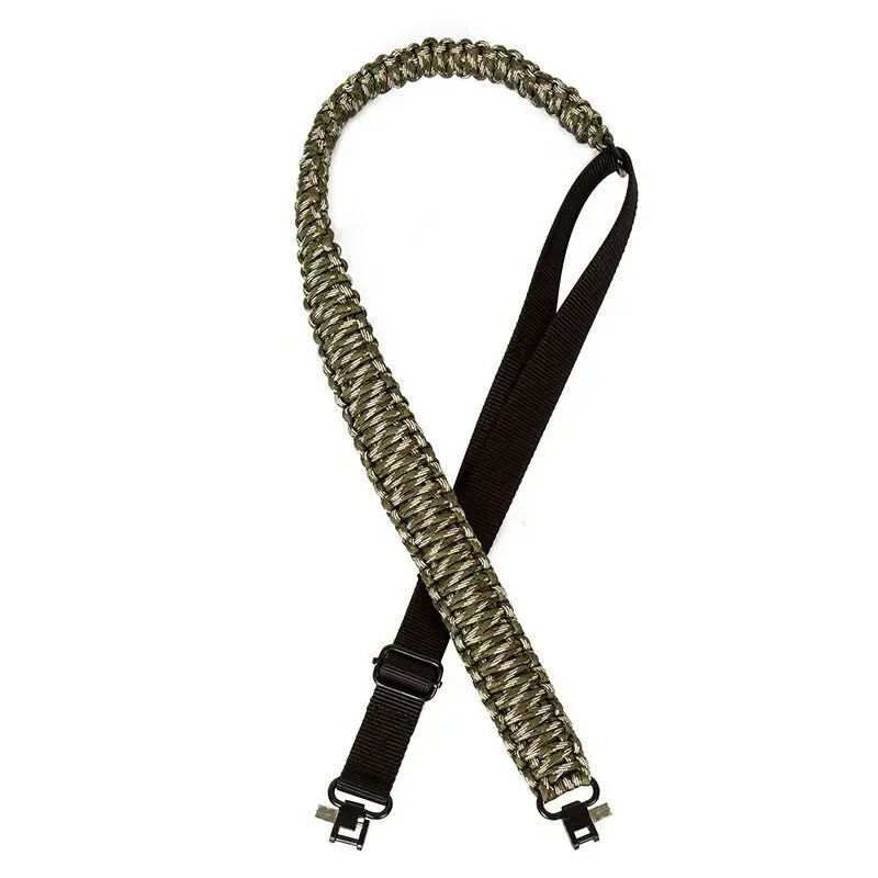 Adjust Survival Paracord Rifle Gun Sling With Swivels Tactical Buy
