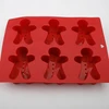 2018 custom silicone cake mold gingerbread man bakeware
