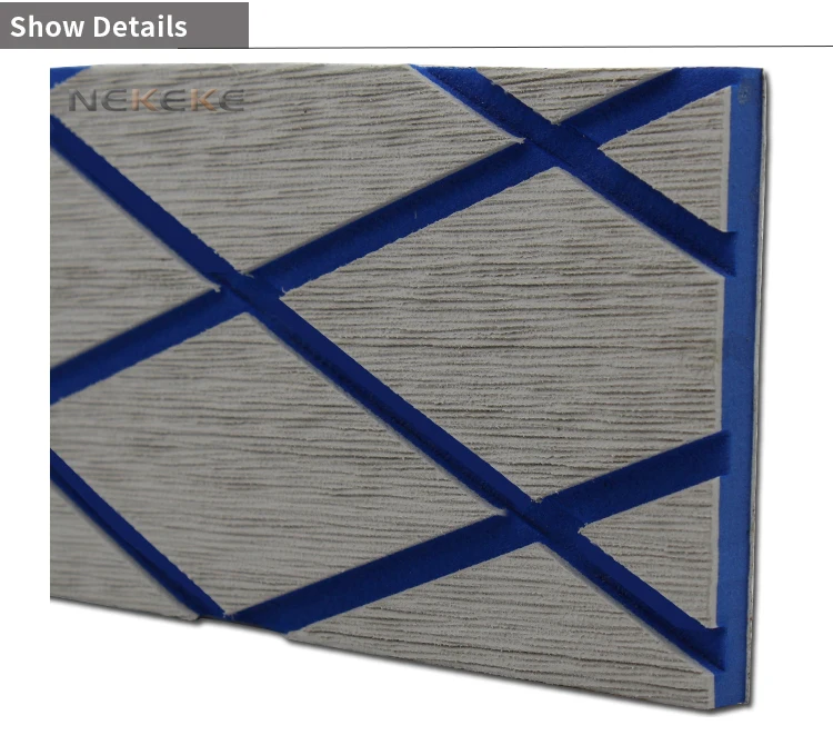 NEKEKE synthetic teak decking flooring deck sheet durable EVA foam decking pad