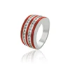 15699 xuping fashion channel plated silver ring jewelry for women
