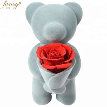 eternal rose teddy bear