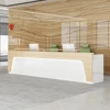 pvc material and chair front desk designs modern office reception area