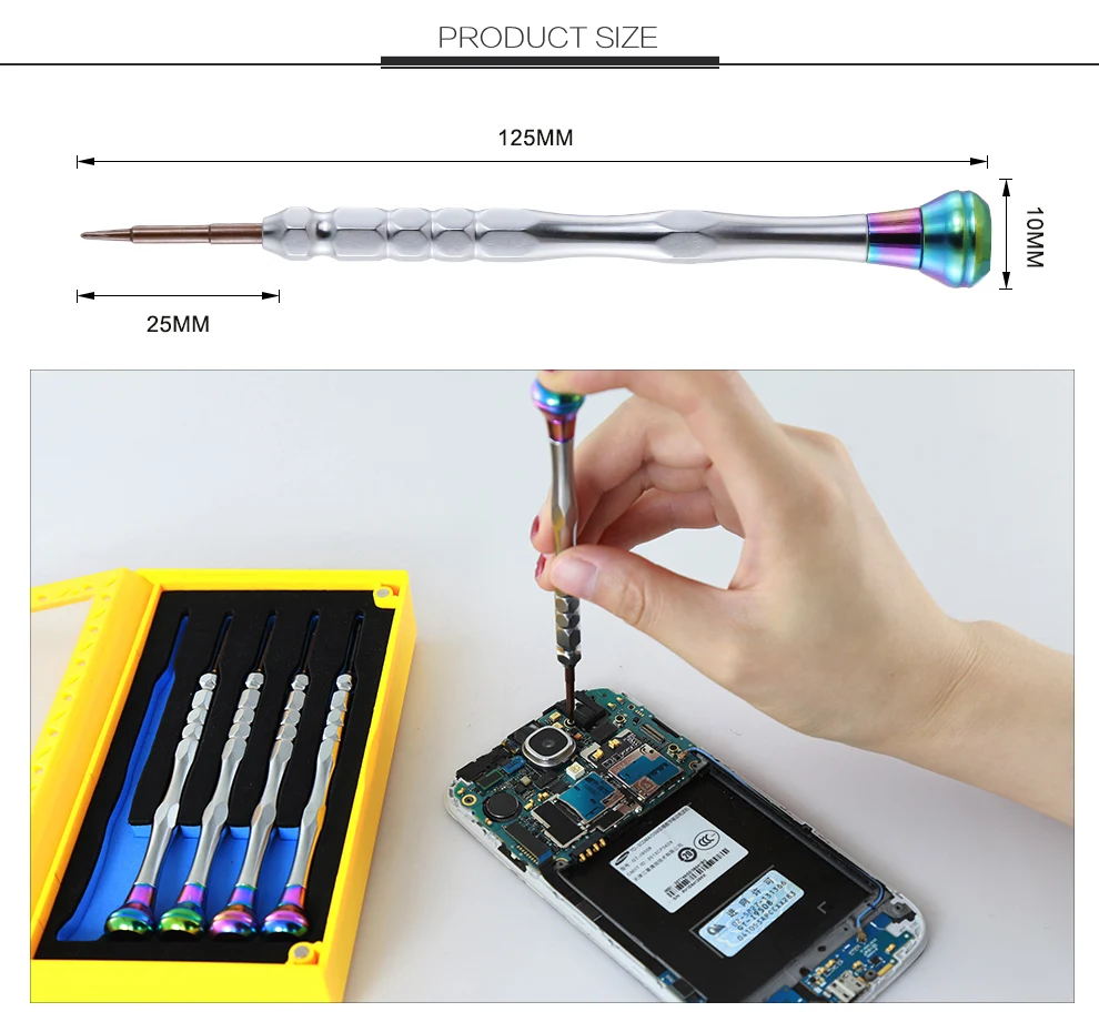 Cell Phone Precision Metal Screwdriver Set For Apple iPhoneX 8 7 Disassemble Teardown Opening Repair Tools Kit