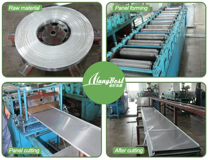 metal suspended linear ceiling