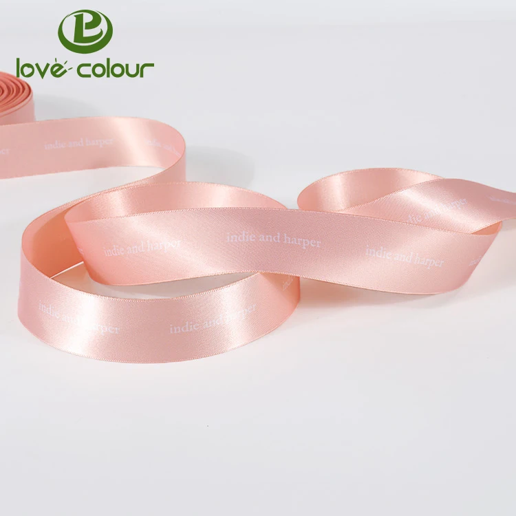 Stamping satin ribbon