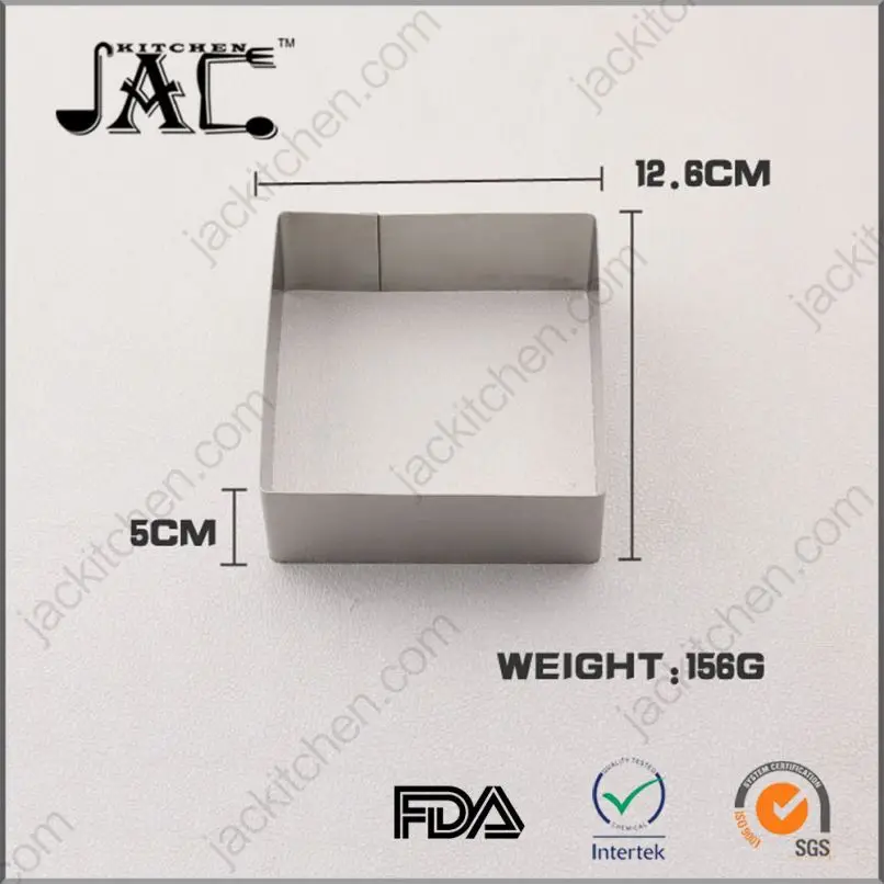 Recyclable Stainless Steel Promotional Gift Cake Mould.