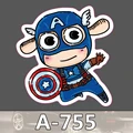 A 755 Captain America Head Waterproof Cool DIY Stickers For Laptop Luggage Fridge Skateboard Car Graffiti