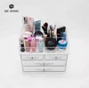 Cosmetic display and cosmetic display case with clear acrylic top