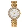 Fashion design bracelet diamond ladies hand watch with big face and cheap price