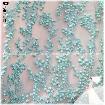 mint green lace material