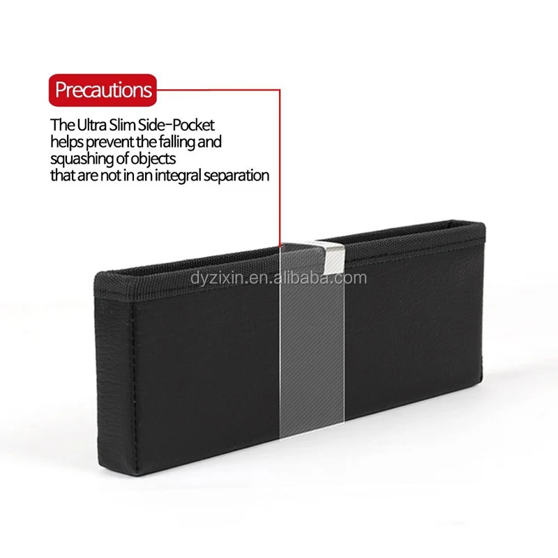 Hot Sell Ultra Slim Black Car Seat Side Pocket Organizer Car Door