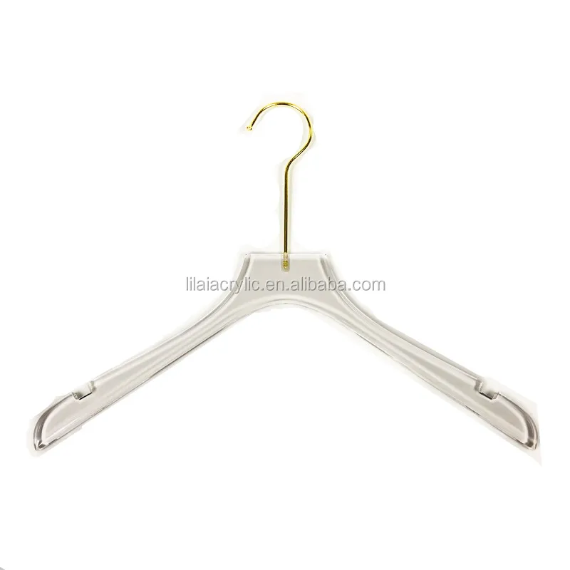 Clear Acrylic Clothes Coat Hangers Display Rack Acrylic Coat Hanger