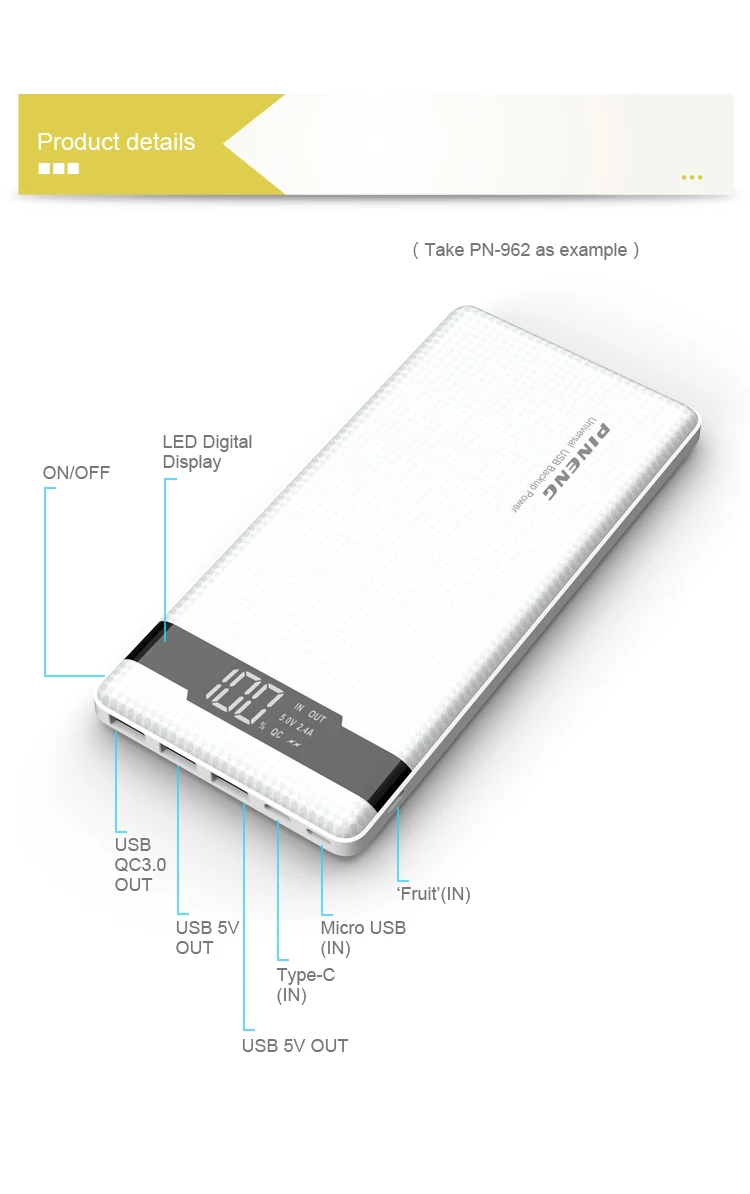High-energy promotional Slim thin quick charge 10000mah power bank - ANKUX.COM