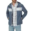 Fall 19 Latest Design Navy Stripe Surf Cotton Recycled Polyester Jacket