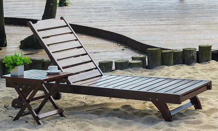 Outdoor Furniture Pool Hotel Beach Sun Lounger Wooden Folding Bed Buy