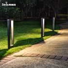 Savia IP54 防水ボラードライトガラスディフューザー cob 7 ワット led ガーデンライトアルミ屋外ランプ現代ポストライト