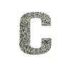 Iron On Rhinestone Trim Adhesive Stickers Custom Embroidered Patches For Clothing