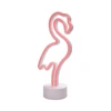 Funderdome Flamingo Indoor Decorative Cute Figurine Night Table Lamp Light custom Neon Light for Kids' Room Bedroom Gift