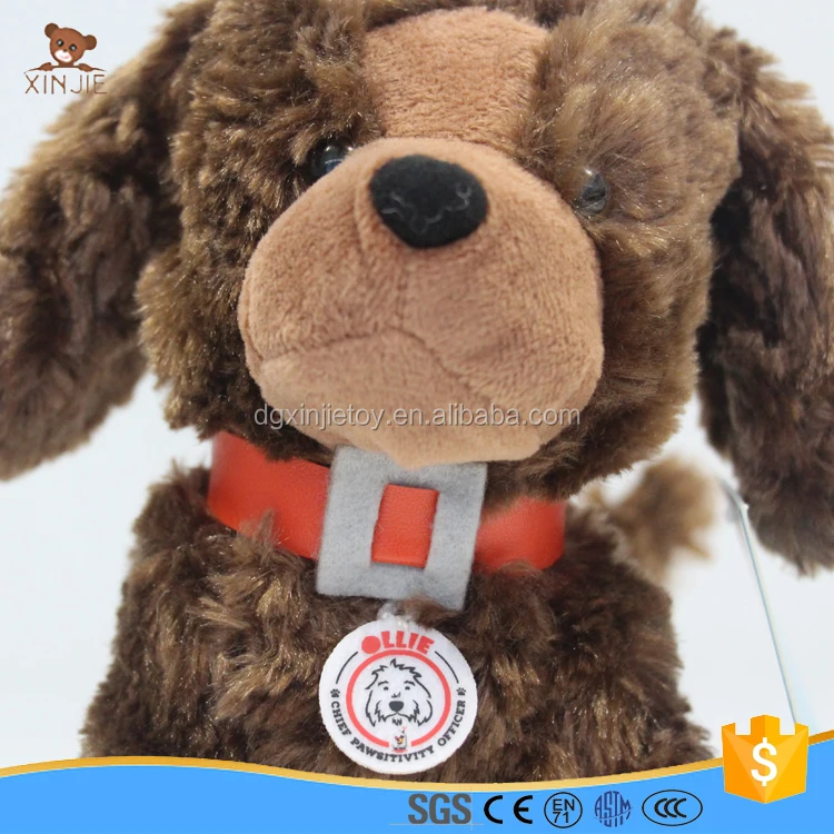 brown dog plush toy