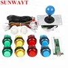 1 Player LED Arcade Controller DIY Kit Zero delay USB encoder pc With 8way sanwa joystick and 5V illuminated push button