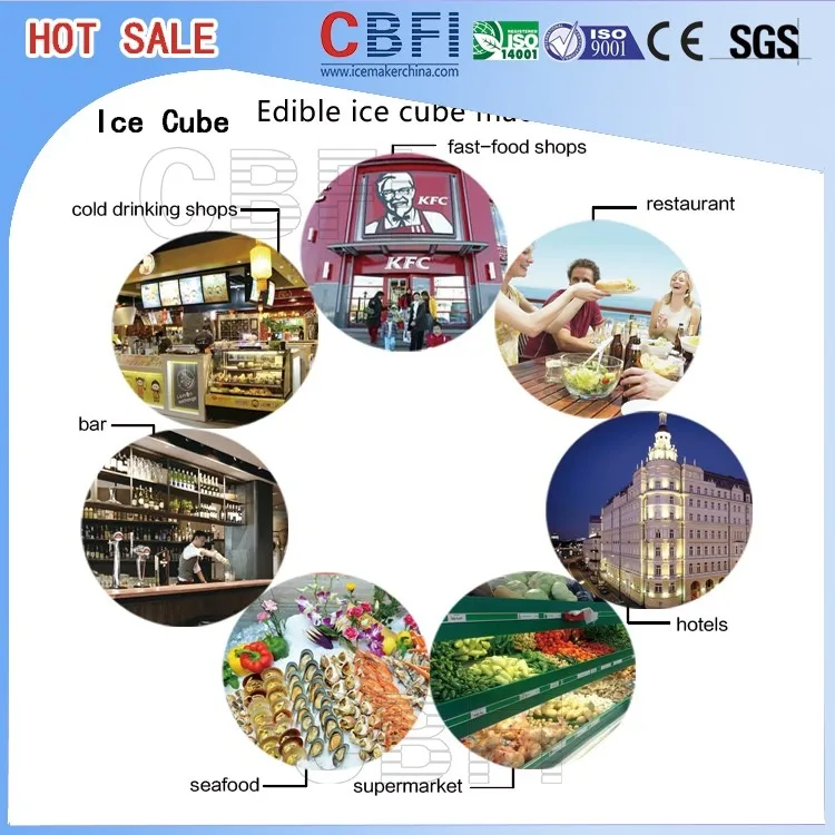 product-Guangzhou Icesoure cube ice Maker with ice bin stainless steel 304-CBFI-img