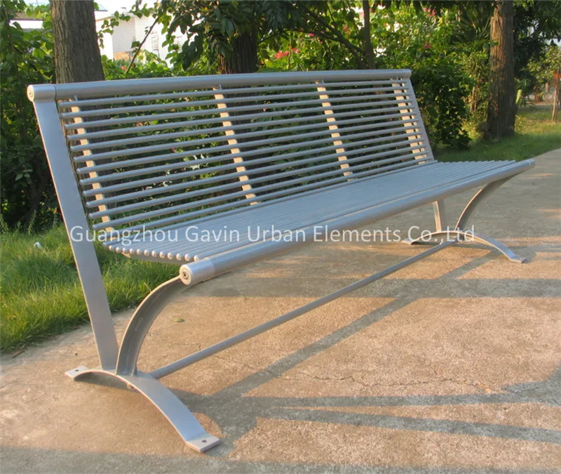 Banco de jardim banco do parque de ferro peças de metal em pó revestido