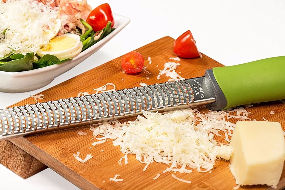 raniaco 不锈钢 zester grater 具有防滑舒适手柄
