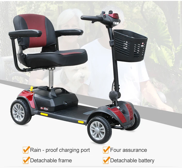 China Lightweight Folding 4 Wheel Electric Mobility Scooter For Elderly   HTB1p7zXXTzGK1JjSspjq6AHWXXaX 