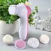 Hot! Electric Facial Cleaner 5 in 1 facial cleansing brush beauty personal care rechargeable facial cleansing brush