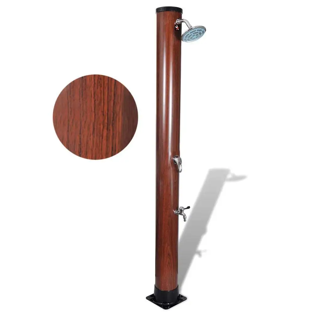 Outdoor Shower Parts Find Deals On Line Get Quotations Festnight Wooden Outdoor Solar Shower Stand Portable Temperature And Pressure Adjule Garden Mobile Water For