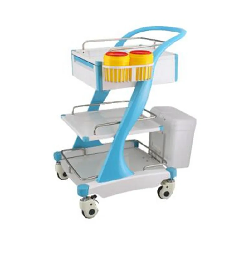 Hot sales ABS hospital medical treatment crash trolley cart for sales