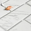2''x4'' texture White carrara marble pattern mosaic tile in China
