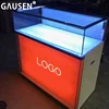 furniture glass display cellphone shop counter design for mobile phone counter display