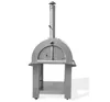 Full stainless steel wood fired oven commercial pizza oven